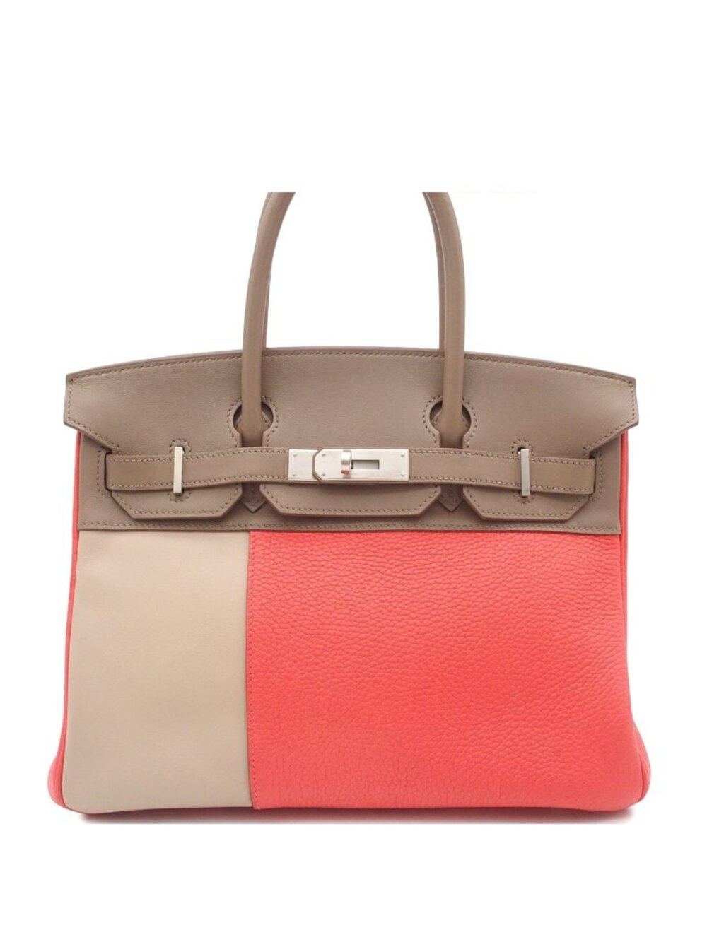 Hermes Birkin 30 Casaque Rose Jaipur Etaupe Argil Matte Silver Taurillon
